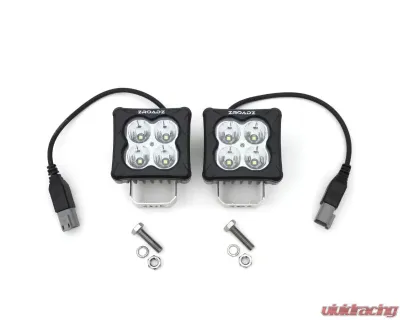 ZROADZ LED Light Pod Set G2 Series Bright White Flood Beam 2 Piece 3Inch - Z30BC20W-D3F-2