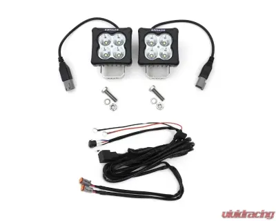 ZROADZ LED Light Pod Kit 3Inch G2 Series Bright White Spot Beam 2 Piece w/ Wiring Harness - Z30BC20W-D3S-K