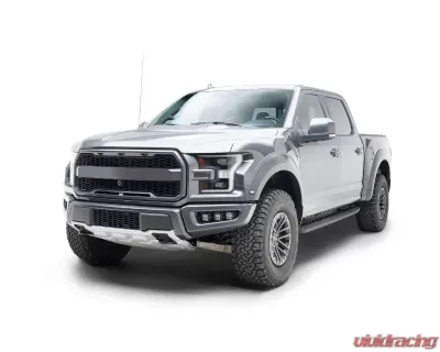 ZROADZ Front Bumper OEM Fog Amber LED Kit w/ 2Pcs 3 Inch Amber LED Pod Lights Ford F-150 Raptor 2017-2020 - Z325672-KIT