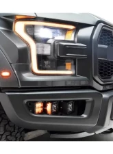 ZROADZ Front Bumper OEM Fog Amber LED Kit w/ 2Pcs 3 Inch Amber LED Pod Lights Ford F-150 Raptor 2017-2020                                     - Z325672-KIT - Image 11