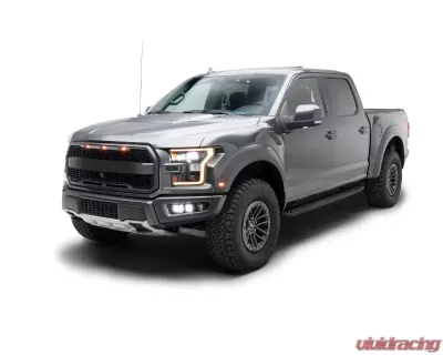 ZROADZ Front Bumper OEM Fog Amber LED Kit w/ 2Pcs 3 Inch Amber LED Pod Lights Ford F-150 Raptor 2017-2020 - Z325672-KIT