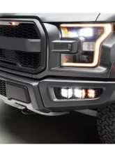ZROADZ Front Bumper OEM Fog Amber LED Kit w/ 2Pcs 3 Inch Amber LED Pod Lights Ford F-150 Raptor 2017-2020                                     - Z325672-KIT - Image 15