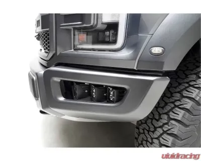 ZROADZ Front Bumper OEM Fog Amber LED Kit w/ 2Pcs 3 Inch Amber LED Pod Lights Ford F-150 Raptor 2017-2020 - Z325672-KIT