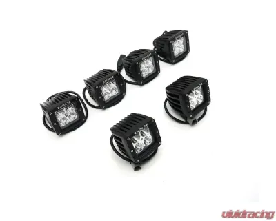 ZROADZ Front Bumper OEM Fog Amber LED Kit w/ 2Pcs 3 Inch Amber LED Pod Lights Ford F-150 Raptor 2017-2020 - Z325672-KIT