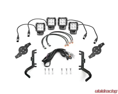 ZROADZ Hood Hinge LED Kit w/ 4Pcs 3 Inch LED Pod Lights GMC Sierra 1500 2019-2022 - Z362281-KIT4