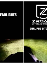 ZROADZ Hood Hinge LED Kit w/ 4Pcs 3 Inch LED Pod Lights Ram 1500 2019-2023                                     - Z364721-KIT4 - Image 11