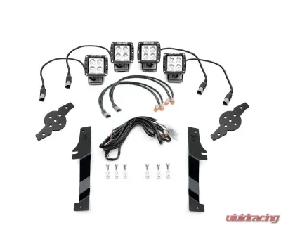 ZROADZ Hood Hinge LED Kit w/ 4Pcs 3 Inch LED Pod Lights Ford F-150 Raptor 2017-2020 - Z365701-KIT4