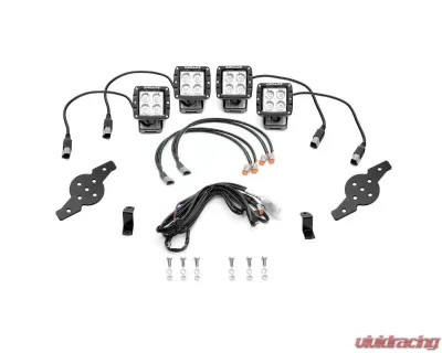 ZROADZ Hood Hinge LED Kit w/ 4Pcs 3 Inch LED Pod Lights Ford F-150 2018-2023 - Z365711-KIT4