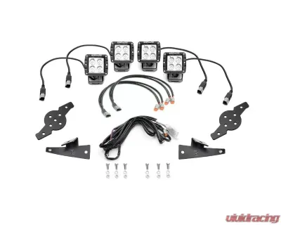 ZROADZ Hood Hinge LED Kit w/ 4Pcs 3 Inch LED Pod Lights Ford Transit 2015-2018 - Z365751-KIT4