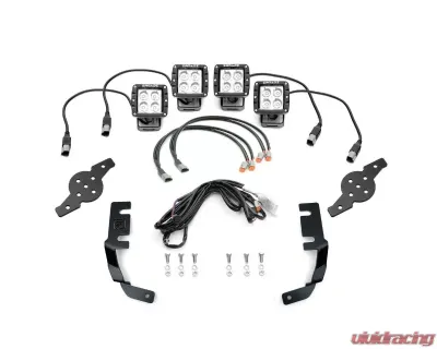 ZROADZ Hood Hinge LED Kit w/ 4Pcs 3 Inch LED Pod Lights Ford Ranger 2019-2023 - Z365821-KIT4