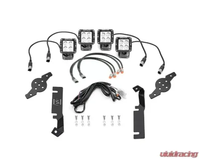ZROADZ Hood Hinge LED Kit w/ 4Pcs 3 Inch LED Pod Lights Ford Explorer 2016-2017 - Z366641-KIT4