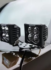 ZROADZ Hood Hinge LED Kit w/2Pcs 3 Inch Amber & 2Pcs White LED Pod Lights Toyota Tundra 2022-2025                                     - Z369671-KITAW - Image 15
