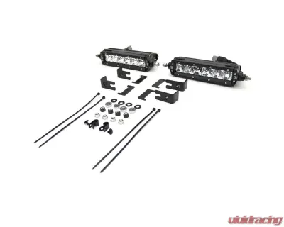 ZROADZ OEM Grille LED Kit w/ 2Pcs 6 Inch LED Straight Single Row Slim Light Bars GMC Sierra 1500 2019-2022 - Z412281-KIT