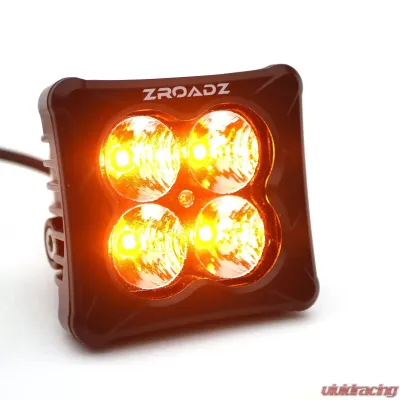 ZROADZ Front Roof Multiple LED Pods Kit (White and Amber) Ford Bronco 2021-2025 - Z935401-KITAW
