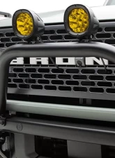 ZROADZ Prerunner Baja Series Front Bumper Bars - LED Kit (Standard Hoop) LED Kit (4" Round Amber LED Pod Lights) Ford Bronco 2021-2025                                     - Z325441-KITA - Image 5