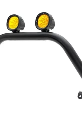 ZROADZ Prerunner Baja Series Front Bumper Bars - LED Kit (Standard Hoop) LED Kit (4" Round Amber LED Pod Lights) Ford Bronco 2021-2025                                     - Z325441-KITA - Image 3