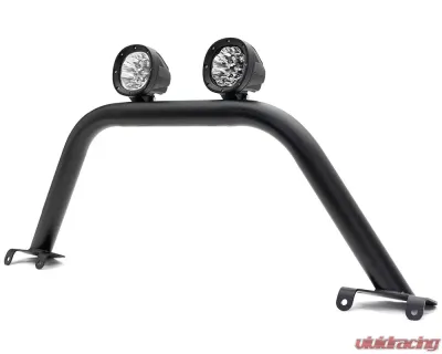 ZROADZ Prerunner Baja Series Front Bumper Bars - LED Kit (Standard Hoop) (4" Round White LED Pod Lights) Ford Bronco 2021-2025 - Z325441-KIT