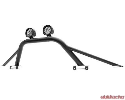 ZROADZ Prerunner Baja Series Front Bumper Bars - LED Kit (Mid-Length Hoop) LED Kit (4" Round White LED Pod Lights) Ford Bronco 2021-2025 - Z325451-KIT