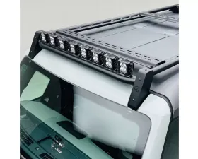 ZROADZ Roof Rack with (8) 3 Inch LED Pods and (1) 30 Inch Single Row Slim Light Bar 2 Door Model Ford Bronco 2021-2025