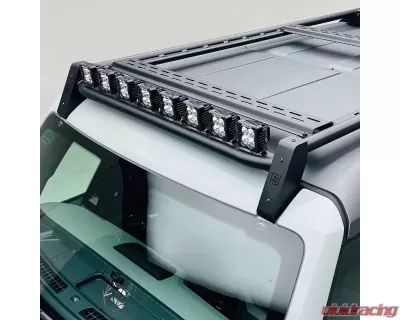 ZROADZ Roof Rack with (8) 3 Inch LED Pods and (1) 30 Inch Single Row Slim Light Bar 2 Door Model Ford Bronco 2021-2025 - Z845221