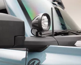 ZROADZ Mirror/Ditch Light Bracket KIT w/ White LED Lights & Universal Harness Ford Bronco 2021-2025