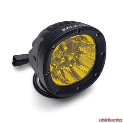 ZROADZ Mirror/Ditch Light Bracket KIT w/ Amber LED Lights & Universal Harness Ford Bronco 2021-2025 - Z365501-KIT2A