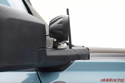 ZROADZ Mirror/Ditch Light Bracket KIT w/ White LED Lights & Universal Harness Ford Bronco 2021-2025 - Z365501-KIT2