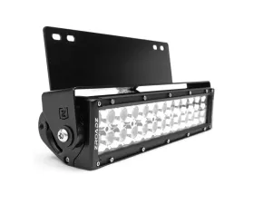 ZROADZ Front Bumper Center LED KIT w/ 12" LED Straight Double Row Light Bar Ford Super Duty 2020-2023