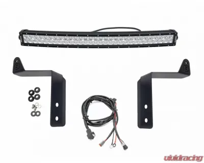 ZROADZ Front Bumper Top LED KIT w/ 30" LED Curved Double Row Light Bar Ford Super Duty 2020-2023 - Z325572-KIT