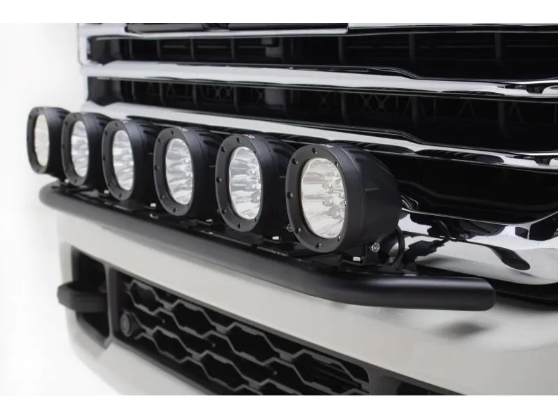 ZROADZ Front Bumper Top LED Mounting Kit w/ (6) 4-inch ZROADAZ White LED Light Pods RAM 2500 | 3500 2019-2024 - Z324531-KIT