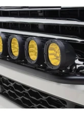 ZROADZ Front Bumper Top LED Mounting Kit w/ (6) 4-inch ZROADAZ Amber LED Light Pods RAM 2500 | 3500 2019-2024                                     - Z324531-KITA - Image 6