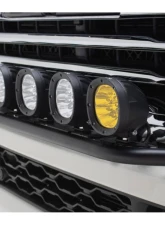 ZROADZ Front Bumper Top LED Mounting Kit w/ (4) 4-inch ZROADAZ White & (2) 4 inch Amber LED Light Pods RAM 2500 | 3500 2019-2024                                     - Z324531-KITAW - Image 7