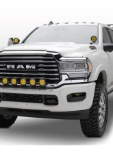 ZROADZ Front Bumper Top LED Mounting Kit w/ (6) 4-inch ZROADAZ Amber LED Light Pods RAM 2500 | 3500 2019-2024                                     - Z324531-KITA - Image 3