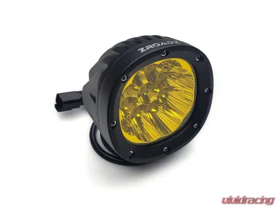 ZROADZ Front Bumper Top LED Mounting Kit w/ (6) 4-inch ZROADAZ Amber LED Light Pods RAM 2500 | 3500 2019-2024 - Z324531-KITA