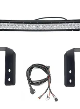 ZROADZ Front Bumper Top LED Mounting Kit w/ (1) ZROADAZ 30-inch Curved LED Bar Light Ford Superduty 2023-2025                                     - Z325971-KIT - Image 4