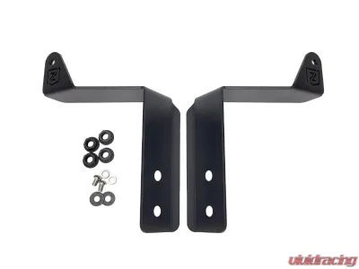 ZROADZ Front Bumper Top LED Mounting Brackets to mount (1) ZROADZ 30-inch Curved Dual Row LED Light Bar or Similar Ford Superduty 2023-2025 - Z325971