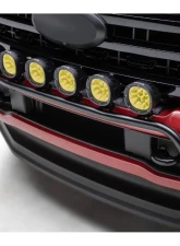 ZROADZ Front Bumper Top LED Mounting Bracket Kit w/ (6) ZROADZ 4-inch Amber LED Light Pods Ford Superduty 2023-2025                                     - Z325981-KIT6A - Image 6