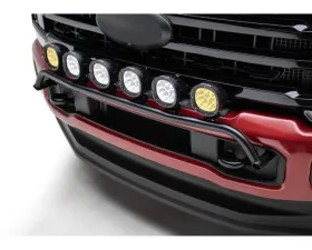 ZROADZ Front Bumper Top LED Mounting Bracket Kit w/ (6) ZROADZ 4-inch LED Light Pods (4) White (2) Amber Ford Superduty 2023-2025