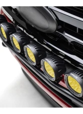 ZROADZ Front Bumper Top LED Mounting Bracket Kit w/ (6) ZROADZ 4-inch Amber LED Light Pods Ford Superduty 2023-2025                                     - Z325981-KIT6A - Image 2