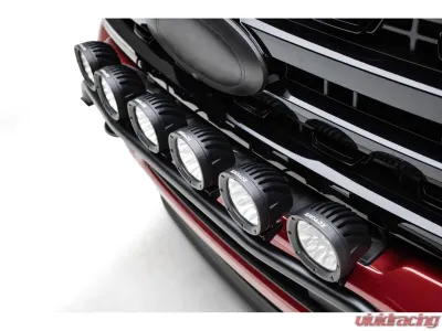 ZROADZ Front Bumper Top LED Mounting Bracket Kit w/ (6) ZROADZ 4-inch White LED Light Pods Ford Superduty 2023-2025 - Z325981-KIT6