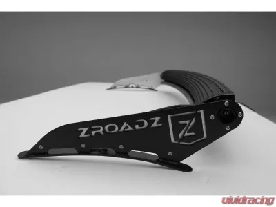 ZROADZ Black Mild Steel Front Roof LED Bracket to mount (1) 50 Inch ZROADZ or similar style Curved LED Light Bar Chevrolet Silverado 1500 LTD 2022 - Z332281