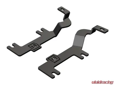 ZROADZ Black Mild Steel Hood Hinge LED Kit w/ (2) 3 inch ZROADZ LED Pod Lights Chevrolet Silverado 2500HD | 3500HD 2020-2023 - Z361231-KIT2