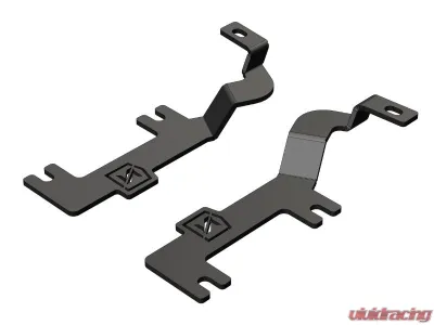 ZROADZ Black Mild Steel Hood Hinge LED Kit w/ (4) 3 inch ZROADZ LED Pod Lights Chevrolet Silverado 2500HD | 3500HD 2020-2023 - Z361231-KIT4
