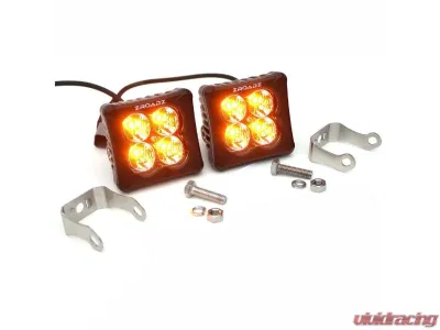 ZROADZ Ditch/Hood Light Bracket Mount Kit w/ (2) 3-inch ZROADZ G2 Series Amber LED Light Pods Toyota Tacoma 2024-2025 - Z369441-KIT2A