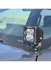 ZROADZ Ditch/Hood Light Bracket Mount Kit w/ (2) 3-inch ZROADZ G2 Series White LED Light Pods Toyota Tacoma 2024-2025                                     - Z369441-KIT2 - Image 3