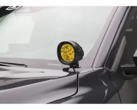 ZROADZ Ditch/Hood Light Bracket Mount Kit w/ (2) 4-inch ZROADZ Amber LED Light Pods Toyota Tacoma 2024-2025