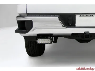 ZROADZ Black Mild Steel Rear Bumper LED Kit w/ (2) 6 inch ZROADZ LED Straight Double Row Light Bars Chevrolet Silverado 2500HD | 3500HD 2020-2023 - Z381231-KIT