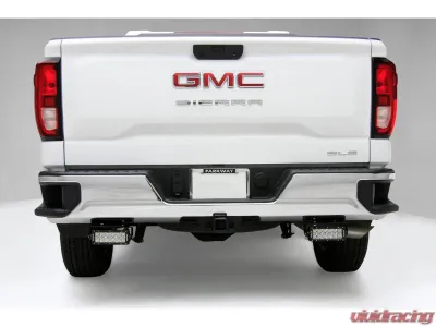ZROADZ Black Mild Steel Rear Bumper LED Bracket to mount (2) 6 inch ZROADZ or similar style Chevrolet Silverado 2500HD | 3500HD 2020-2023 - Z381231