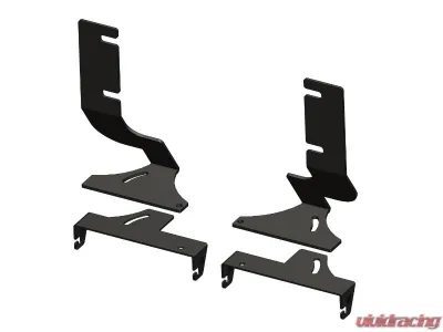 ZROADZ Black Mild Steel Rear Bumper LED Bracket to mount (2) 6 inch ZROADZ or similar style Chevrolet Silverado 2500HD | 3500HD 2020-2023 - Z381331