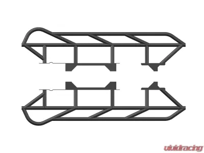 ZROADZ TRAILX.R1 Series Rock Sliders w/ Standard Angle Bolt-ON/Weld-On Toyota Tacoma 2024-2025 - Z749401